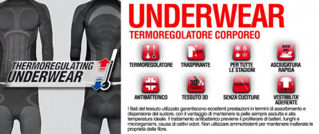 indumento termoregolatore corpo Cofra